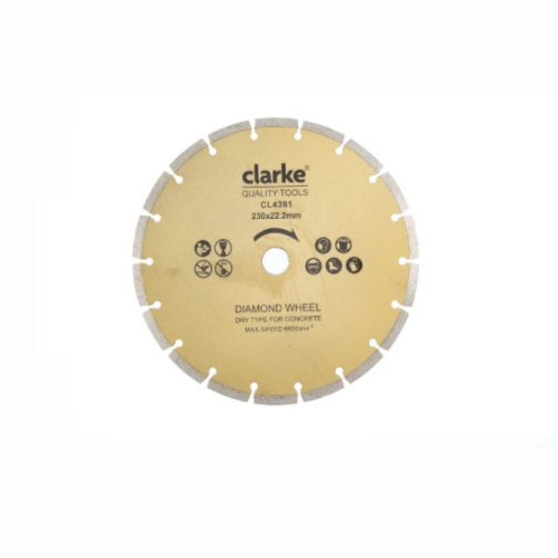 Clarke Diamond Blades Segmented Concrete 9 Inch DDS9CL