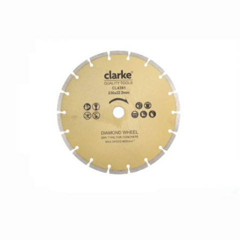 Clarke Diamond Blades Segmented Concrete 9 Inch DDS9CL