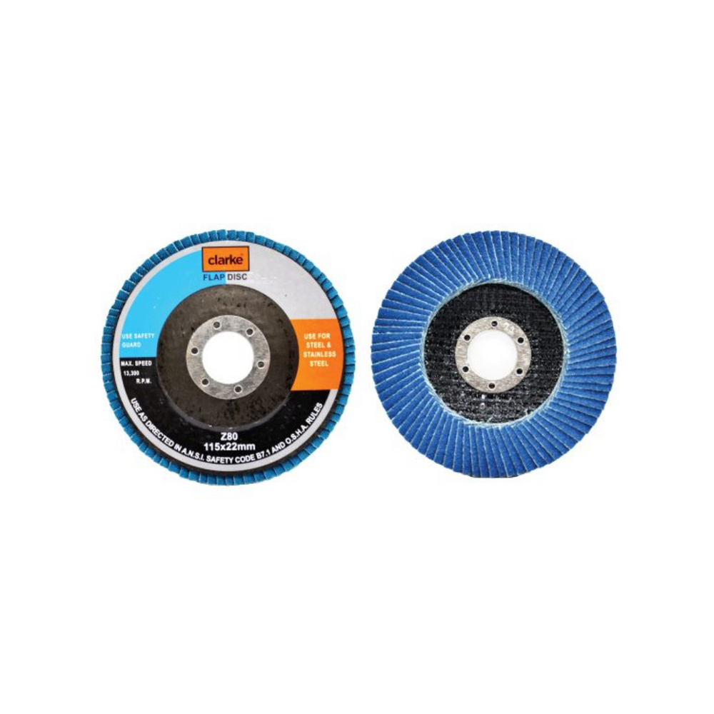 Clarke S.S. Flap Disc 80 Grit FD4.5X80SSCL in Dubai, UAE