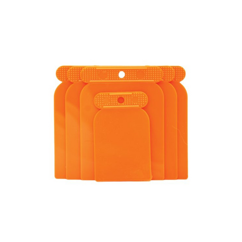 Clarke Plastic Square Scrapper Set 4 Pcs PSSC