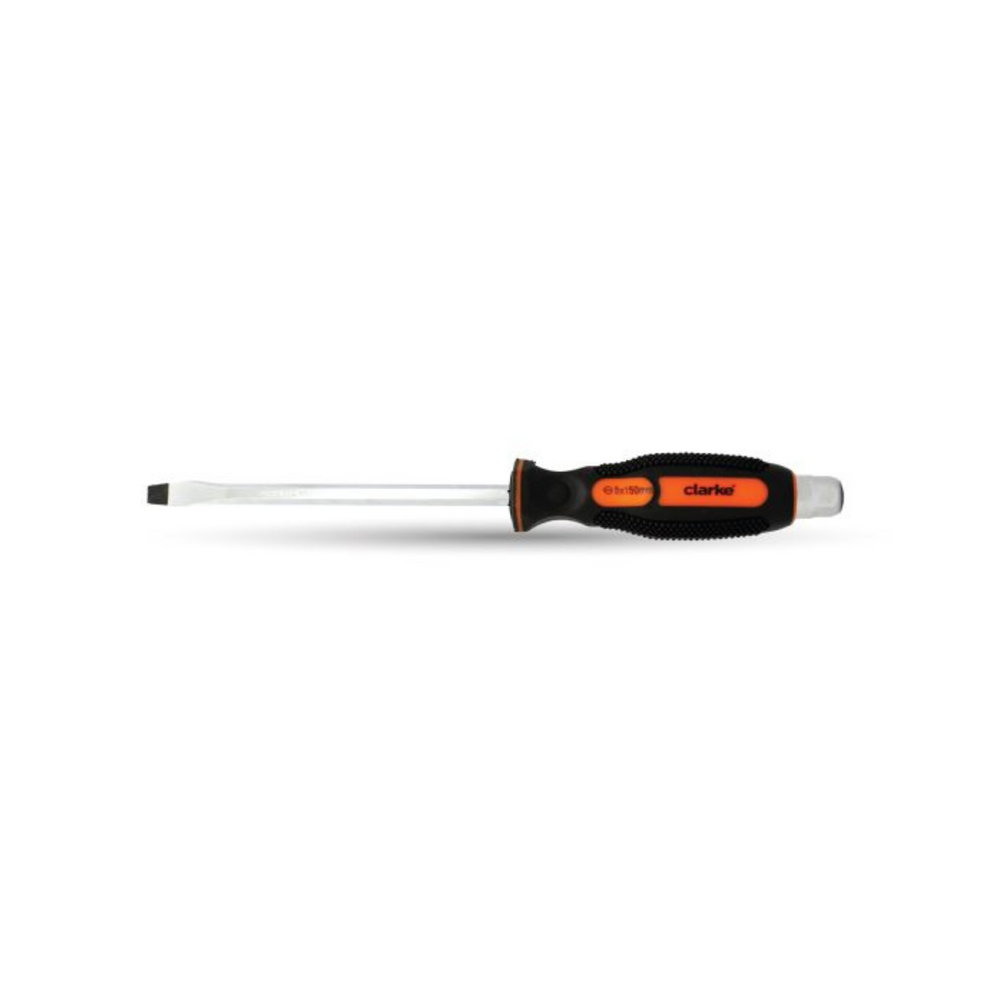 Clarke Heavy Duty Flat Screw Driver 8 Inch SDHF8FC