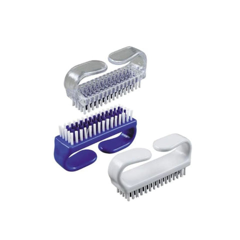Coronet CT221 Nail Brush - Clear White, White & Blue