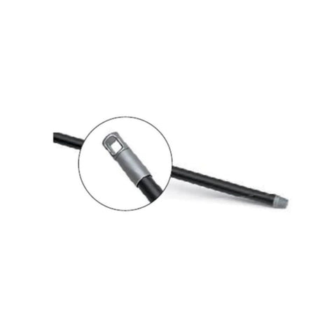 Coronet CT233 Metal Handle With Thread 140cm - Silver & Black
