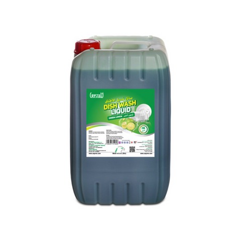 Crystal Dish Wash Liquid Green Lemon - 20 Ltr
