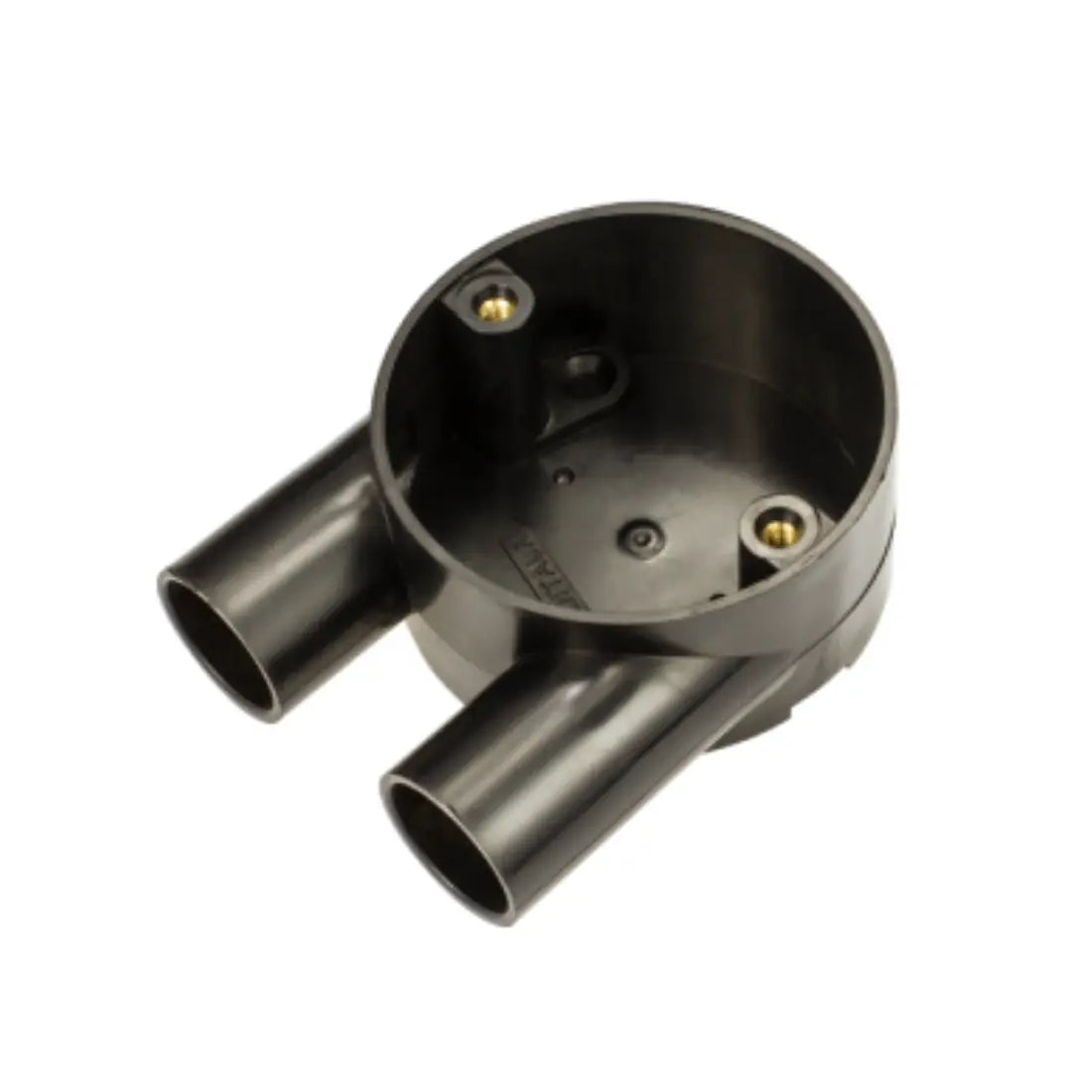 Decoduct U Way Circular Junction Box - Black