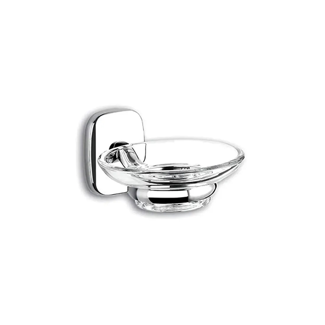 Dot-X Soap Dish Holder with Round Glass Wall Mounted DTFM2185
