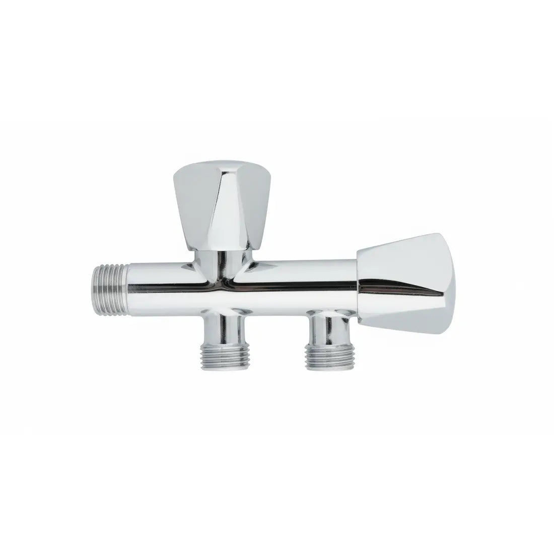 Eurex Heavy Duty Two-Way Long Body Angle Valve ER222 - Silver