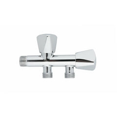 Eurex Heavy Duty Two-Way Long Body Angle Valve ER222 - Silver - Slide 1