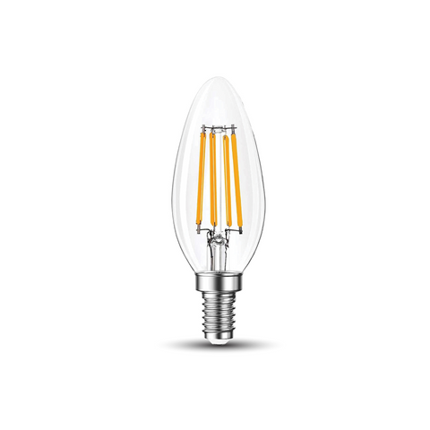 Pixelights LED Candle Filament Bulb 4W E14 - Warm White