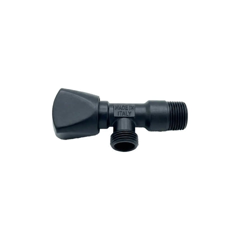 Feroplast Brass Angle Valve 1/2 Inch - Matt Black