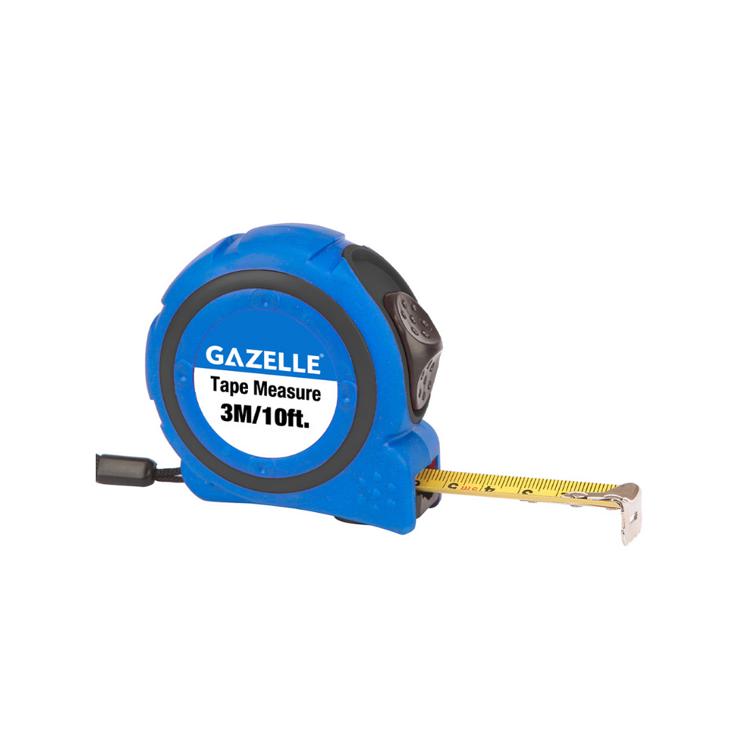 Gazelle Tape Measure with Rubber Cover 3m G80106