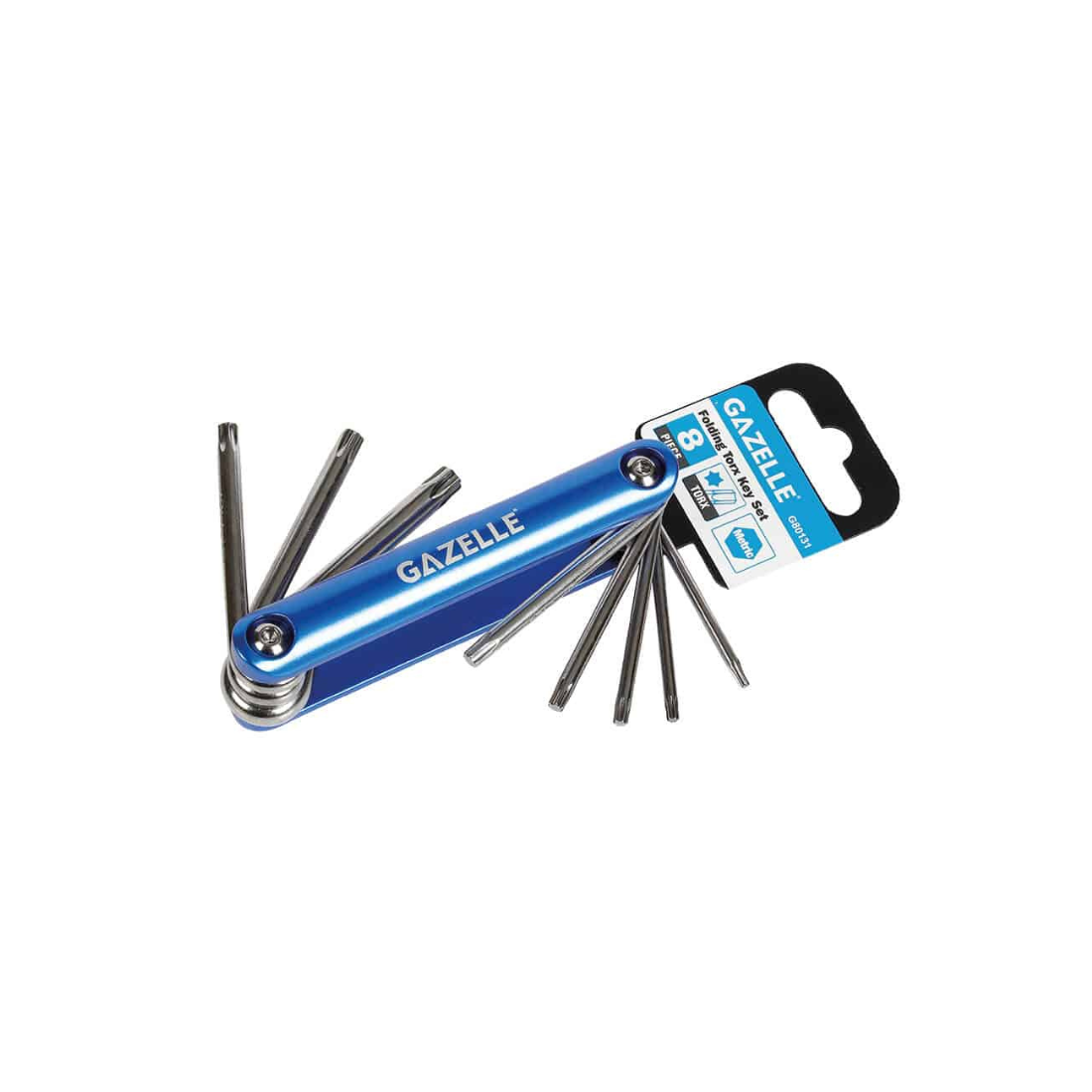 Gazelle Folding Torx Key Set 8 Pcs T9-T40 G80131