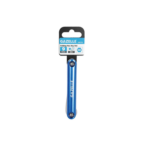 Gazelle Folding Hex Key Set 9 Pcs G80132