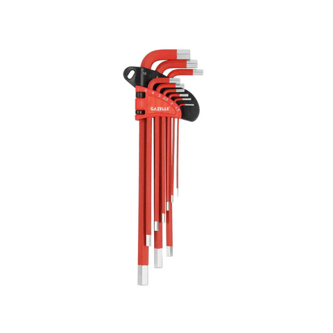Gazelle Long Arm Metric Hex Key Set 9 Pcs 1.5-10mm G80133