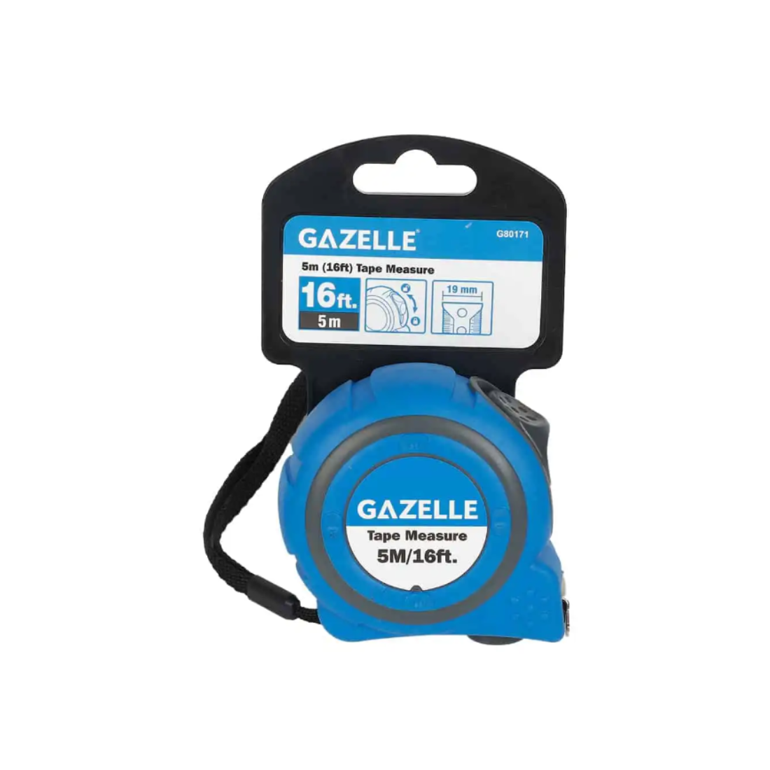 Gazelle Tape Measure with Rubber Cover 5m G80171