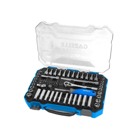 Gazelle 1/4 Inch Drive 6-Point Socket Set 70-Pieces (6.5mm) G80233