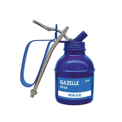 Gazelle Brass Pump Oil Can With Rigid Spout - 200ml (6oz) G80280 - Slide 1