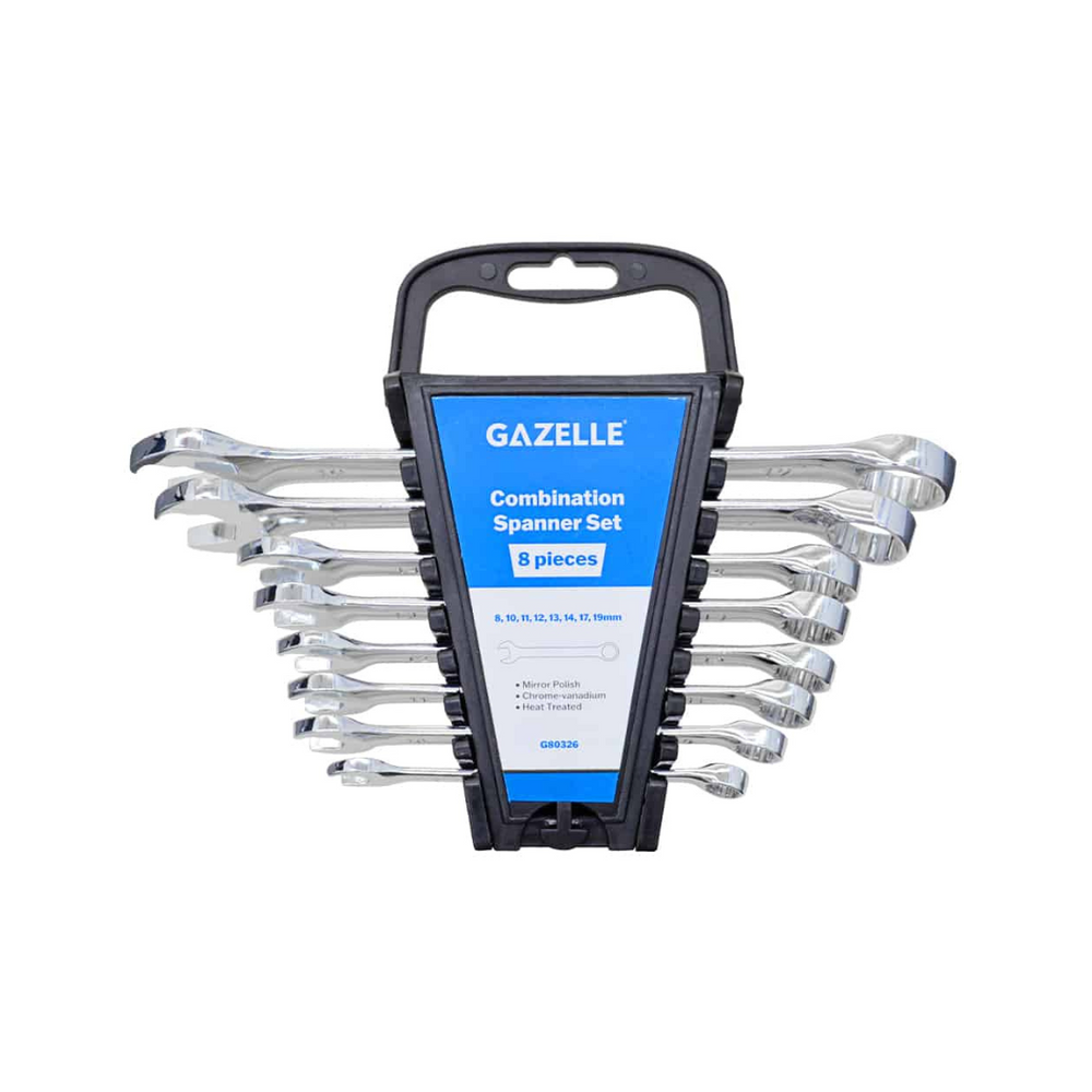 Gazelle Combination Spanner Set 8 Pieces 8-19mm G80326