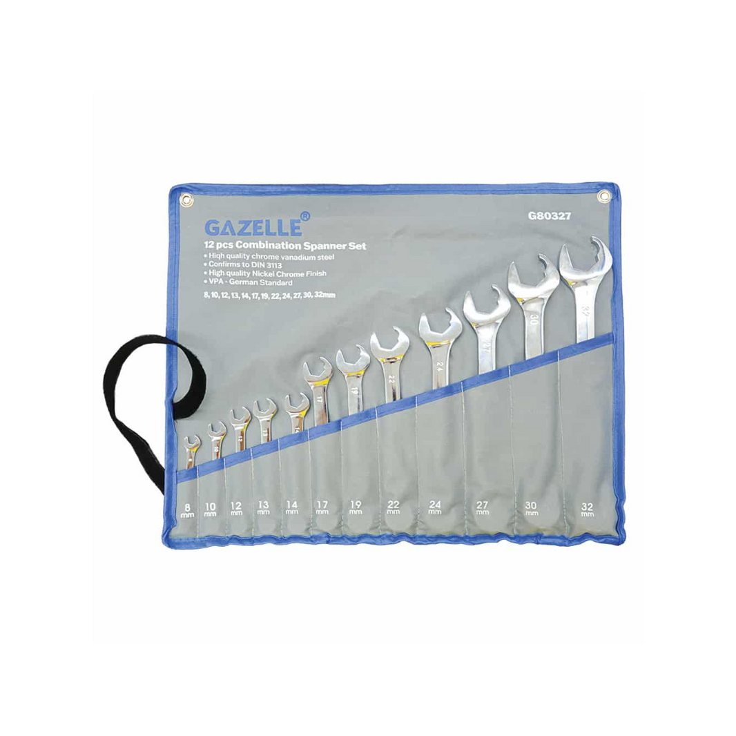 Gazelle Combination Spanner Set 12 Pieces 8-32mm G80327