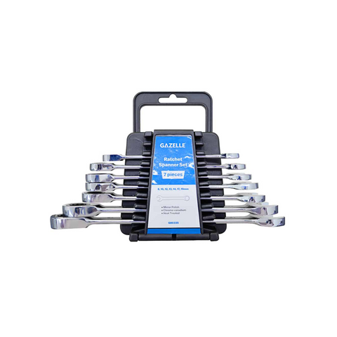 Gazelle Ratchet Spanner Set 7 Piece 8-19mm G80335