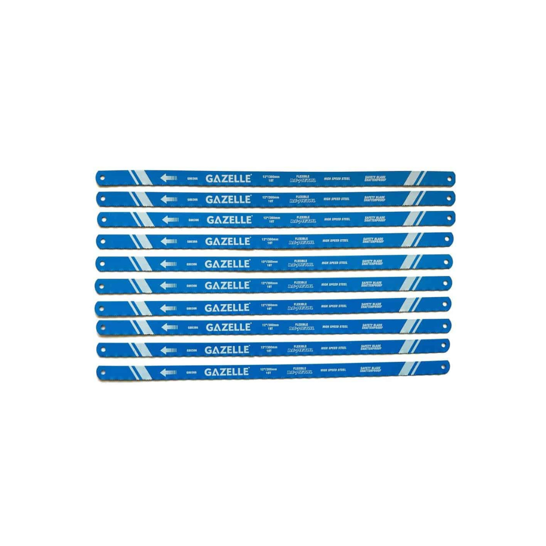 Gazelle Bimetal HSS Hacksaw Blades 12 Inch X 18T G80366 - 100 Pieces