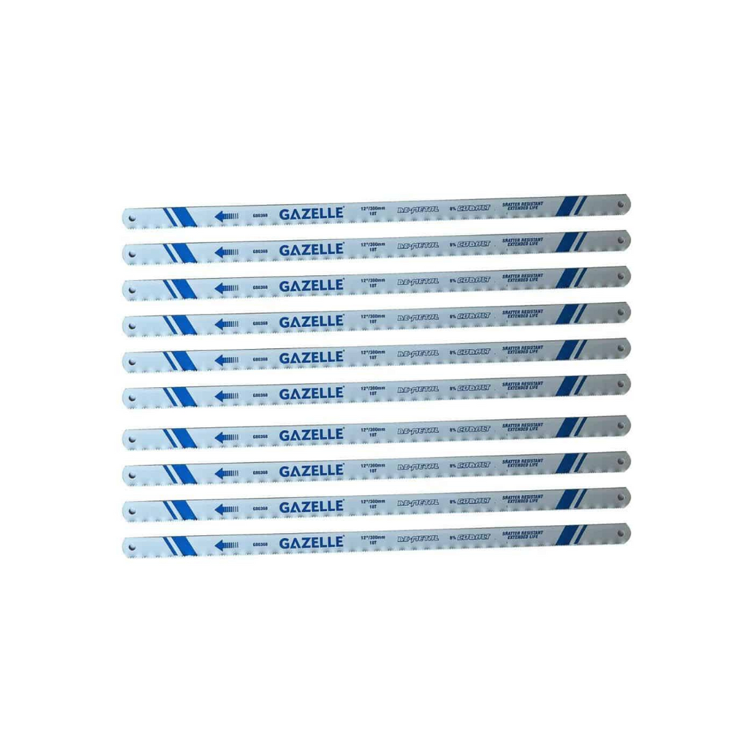 Gazelle Bimetal Cobalt Hacksaw Blades 12 Inch X 18T G80368 - 100 Pieces