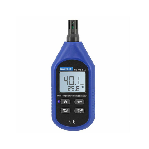 Gazelle Mini Temperature And Humidity Meter With Bluetooth G9405-Log
