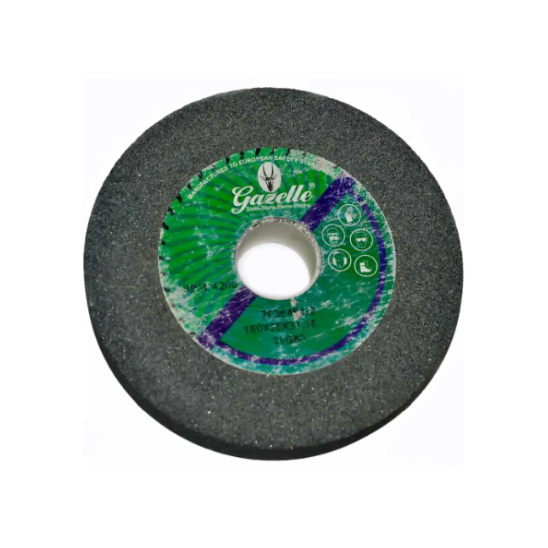 Gazelle Aluminium Oxide Bench Grinding Wheel 150 X 25mm 60 Grit GAZ-15025-60B