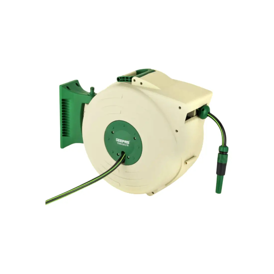 Geepas Auto Rewind Hose Reel 20m 1/2 Inch GWH59378