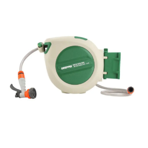 Geepas Auto Retract Hose Reel 10m 1/2-Inch GWH59267
