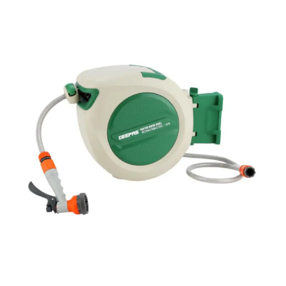 Geepas Auto Retract Hose Reel 10m 1/2" GWH59267
