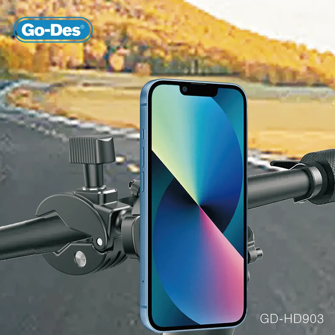 Go-Des Motorcycle and Bicycle Phone Holder GD-HD903