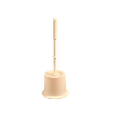 Haug Bursten Toilet Brush Set Caddy HB659 - Beige, Grey & White