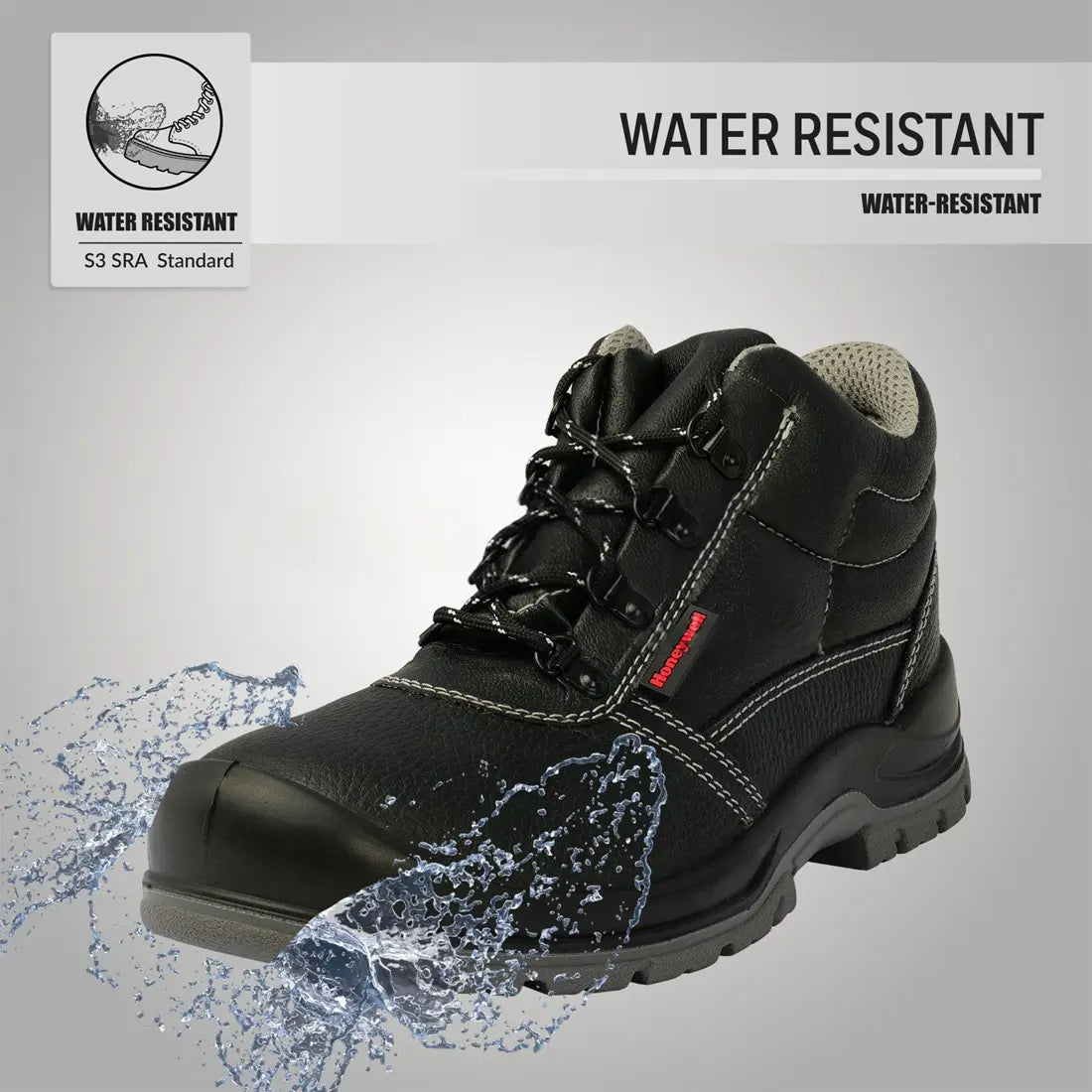 Honeywell LIV S3 SRC High Ankle Safety Shoes, 9531 - Black