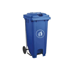 Hygiene System Garbage Bin with Wheel and Centre Pedal 100L - Green, Grey, Blue & Yellow - Slide 5