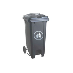 Hygiene System Garbage Bin with Wheel and Centre Pedal 120L - Slide 4