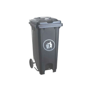 Hygiene System Garbage Bin With Wheel And Centre Pedal 240L