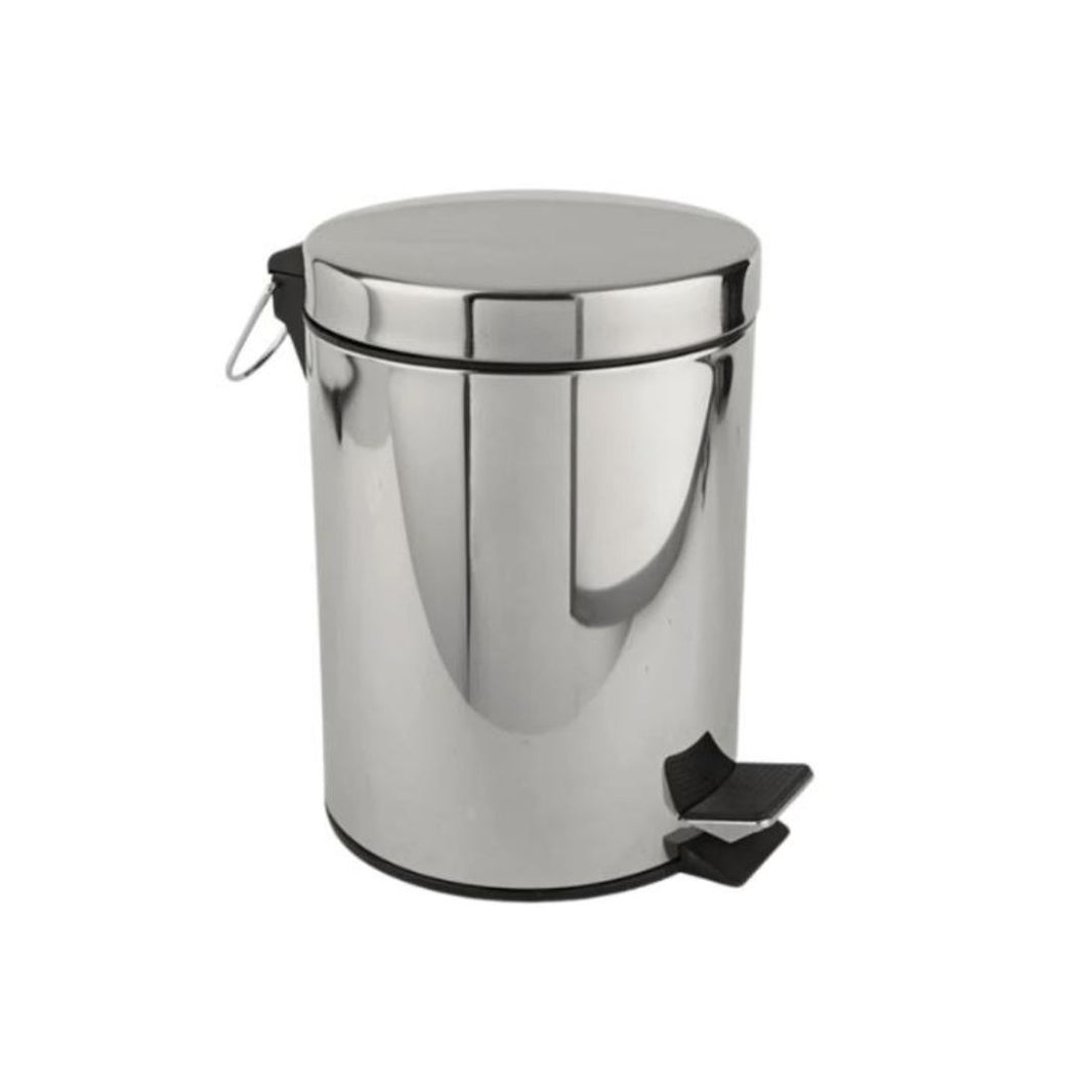Hygiene System Stainless Steel Coated Dust Bin With Pedal (5L) JF903979