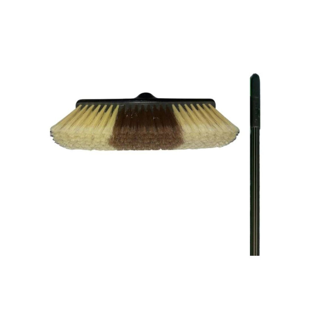 Hygiene System MV1000LB+MH Soft Broom With Metal Handle Light Brown