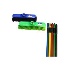 Hygiene System MV3000+MH Soft Broom With Metal Handle - Red, Yellow, Blue & Green - Slide 2