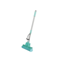 Hygiene System PVA Sponge Absorber Mop With Squeezing Technology & Adjustable Handle RTC3356 - Green & Grey - Slide 2