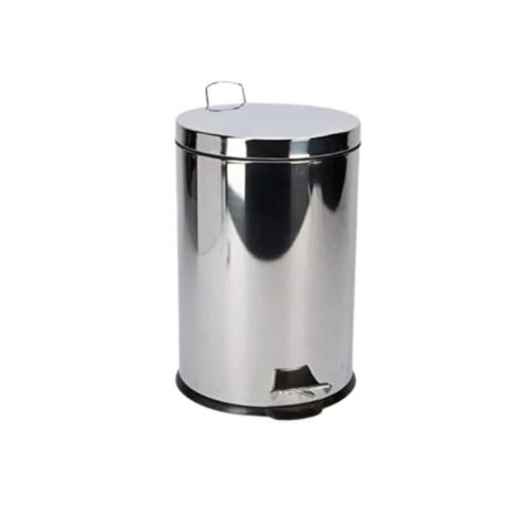 Hygiene System Stainless Steel Coated Dust Bin with Pedal 20L