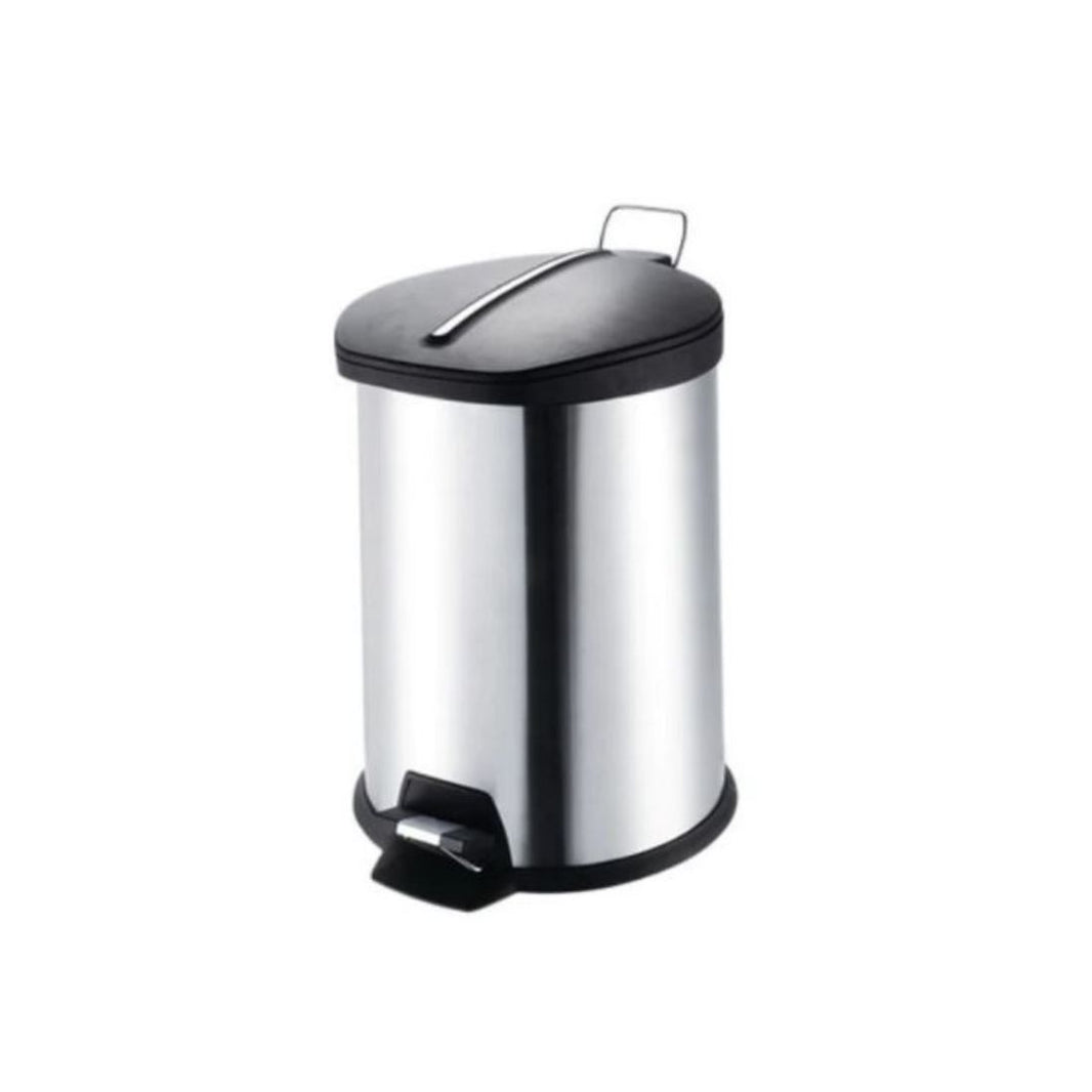 Hygiene System Stainless Steel Coated Dust Bin with Pedal And Plastic Top 20L