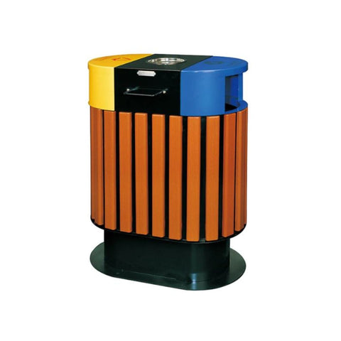 Hygiene System Two Compartment Iron Recycle Bin