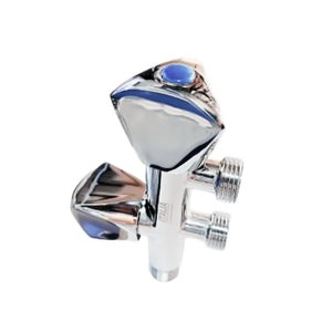 Italia Heavy Duty Two-Way Long Body Angle Valve IT-8282 Silver