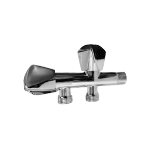 Italia Heavy Duty Two-Way Long Body Angle Valve IT-8282 Silver