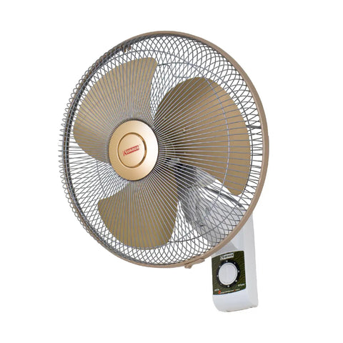 Khaleegia 60W 16 Inch PVC Wall Fan KALASH-400 - Beige and White