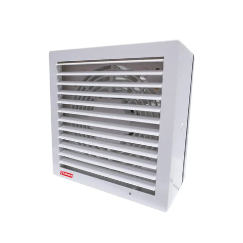 Khaleegia Square Auto Double Shutter Glass Mounting Exhaust Fan 8 Inch K-M8 - White