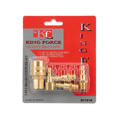 King Force 5 Pcs Brass Coupler Set SC181B - Slide 2