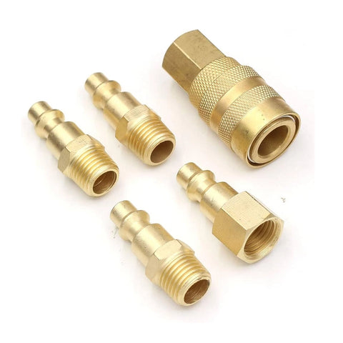 King Force 5 Pcs Brass Coupler Set SC181B